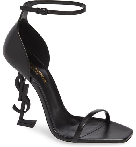 ysl black opyum shoes|ysl ankle strap sandals.